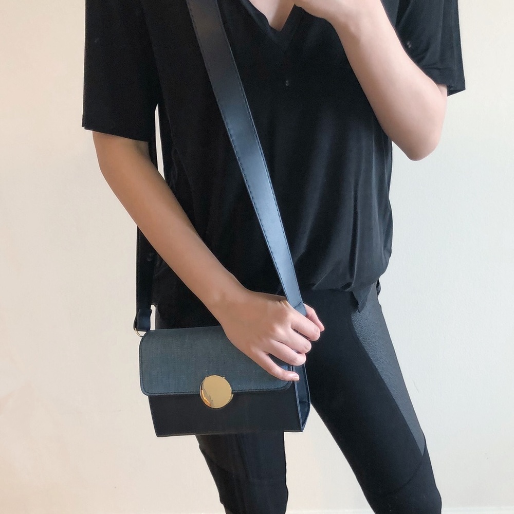MOVING SALE (to 2/5) denim look small box bag - Picture 5 of 8